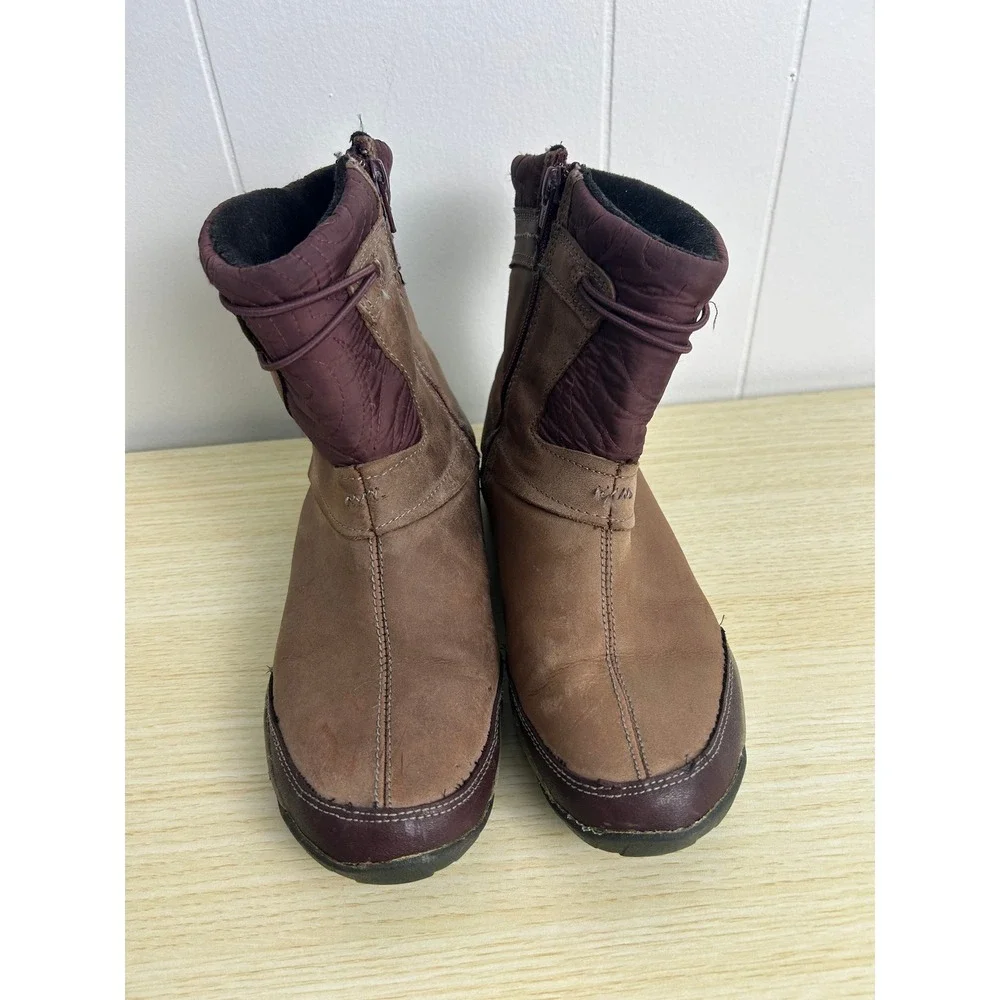 Merrell Dewbrook Brown Leather Waterproof Insulated Ankle Boots Women 8 outdoors